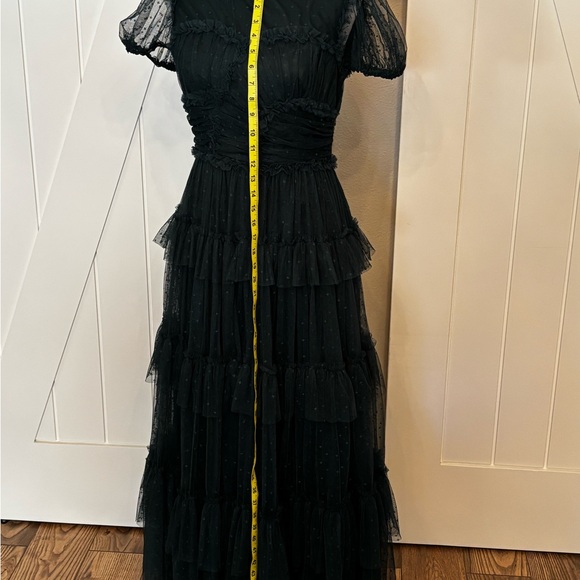 Ivy City Co Elegant Dark Green Tiered Maxi Dress - Picture 5 of 8